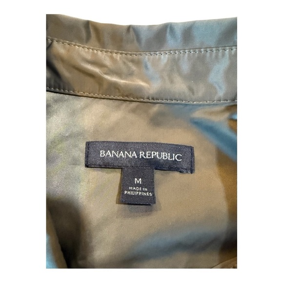 Banana Republic Safari Utility Belted Shirt Jacket Olive Green M NWOT Military - Picture 4 of 16